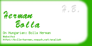 herman bolla business card